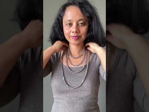 Chalcedony Necklace Gray Generosity Gem Faceted video