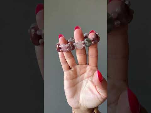 Rutilated Quartz Bracelet Colors of Acacia Gemstone video