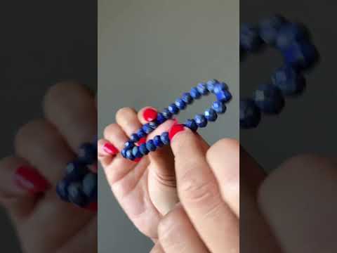 Lapis Bracelet Sparkling Sophistication Stone Faceted video