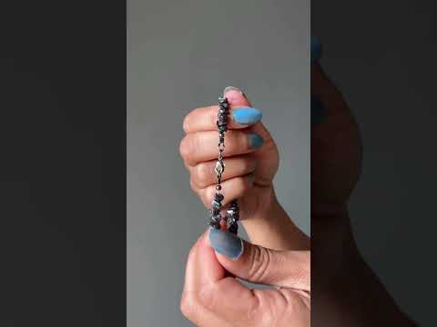 Hematite Bracelet Charming Silver Crystal video