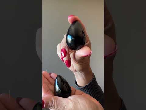 Black Agate Egg Suave Protection Stone video