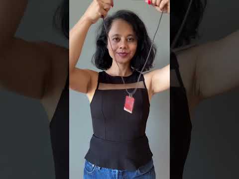 Red Jasper Necklace Big Power Brick Brown Leather video