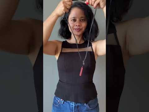 Red Jasper Necklace Protection Brick Stone Black Leather video