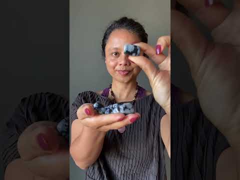 Snowflake Obsidian Tumbled Stone Set Protection video