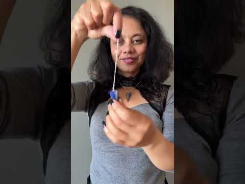 Lapis Necklace Pendulum of Inituition Sterling Silver video