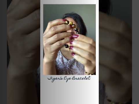 faceted golden tigers eye bracelet video
