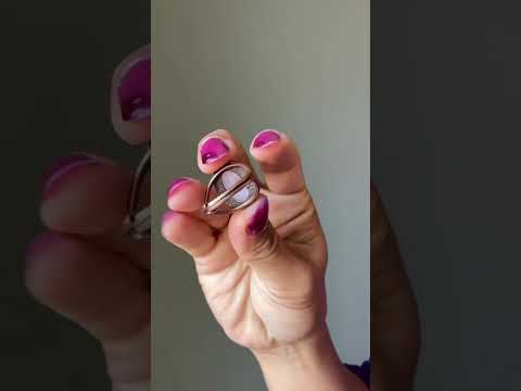 Rose Quartz Ring Timeless Antique Copper Adjustable video