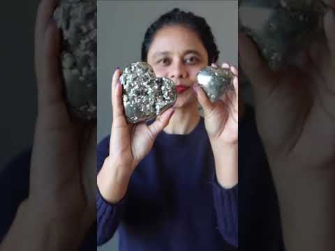 Pyrite Heart Glistening Love Strength Stone Gold Abundance video