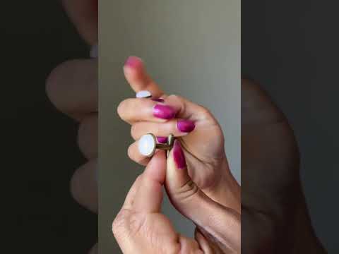 Rose Quartz Cufflinks Pink Antiqued Bronze video