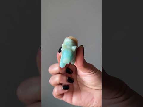 Amazonite Bear Spiritual Quest Cool Polar Figurine video