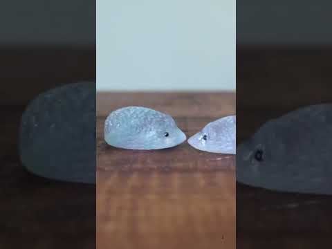 Fluorite Hedgehog My Best Friend Rainbow Figurine video