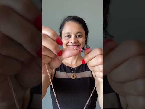 Brown Jasper Necklace Donut 14-Karat Rose Gold video