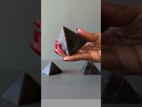 Stormy Gray Aventurine Pyramid Video