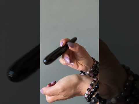 Black Obsidian Massage Wand Protection Stone video