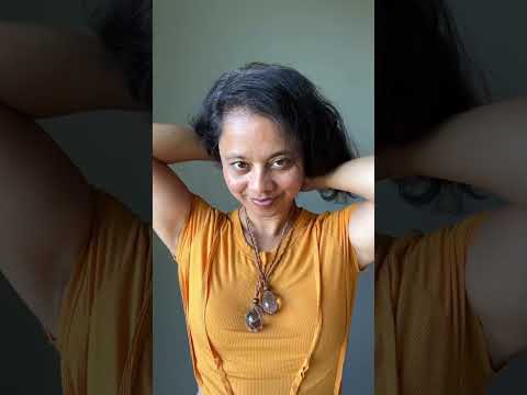 Clear Quartz Necklace Egg in Nest Macrame video