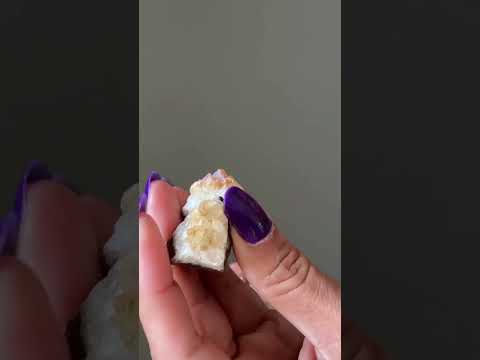 Citrine Cluster Set Live Long Prosper Crystals video