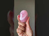 Rose Quartz Palm Stone Love in Hand Crystal video