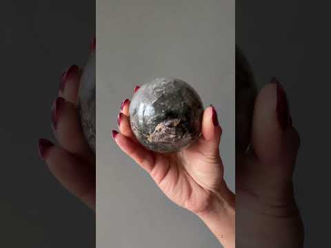 Phantom Quartz Sphere Forest Pixie Geode Crystal Ball video