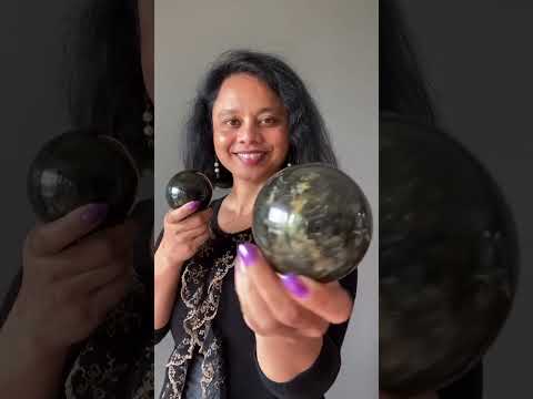 dark labradorite ball video