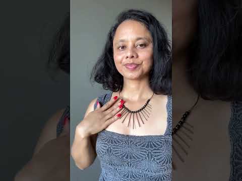 Black Obsidian Necklace Queen's Fanfare Gold Brass video