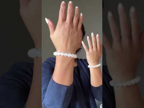 White Calcite Bracelet Dream Confidence Gems video