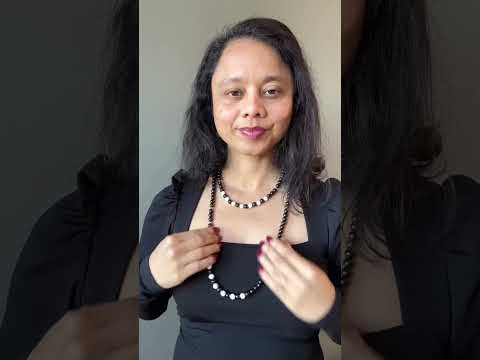 Jet Necklace Everyday Charm Black White Howlite video
