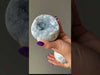 blue celestite geode ball video