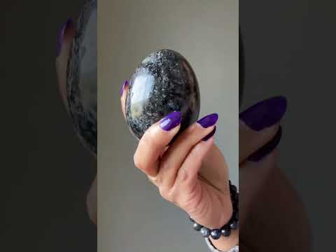 Iolite Egg Growing Prosperity Crystal Indigo Blue video
