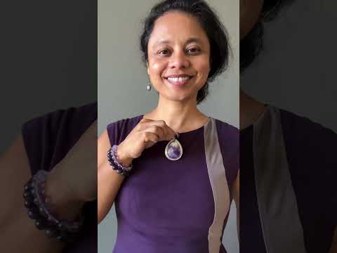 amethyst teardrop pendant video