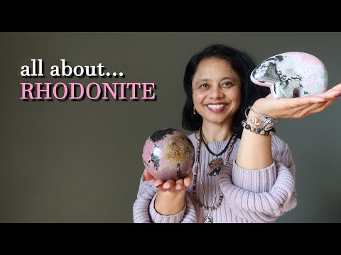 Video on Rhodonite Meanings, Uses, Healing Properties 