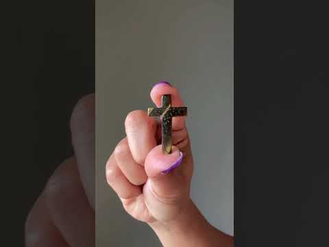 Tigers Eye Pendant Lightworkers Cross Healing Crystal video