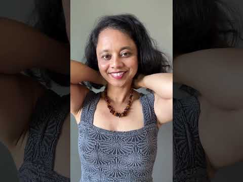 Amber Necklace Warm Red Medley Knotted Baltic Gem video