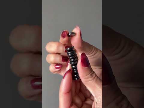 Hematine Grid Round Stone video