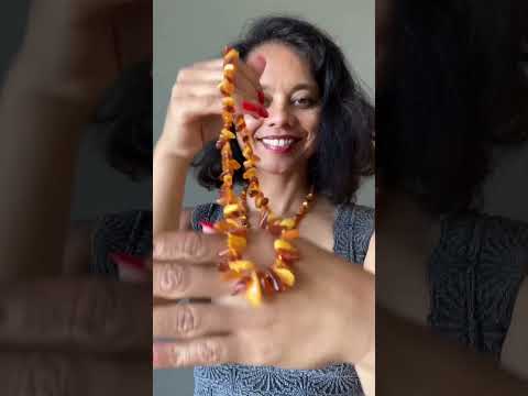 Amber Necklace Sunny Spirit Yellow video