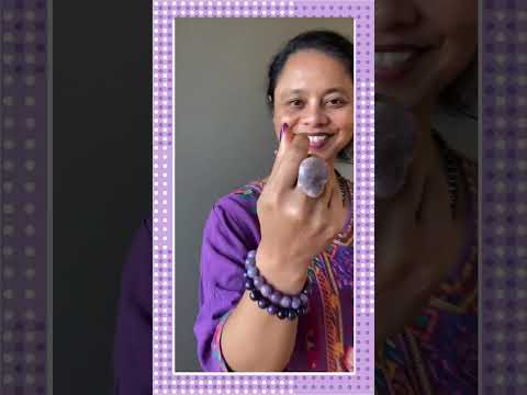 tumbled lepidolite ring video