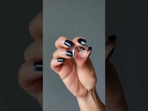 sterling silver mahogany obsidian ring video