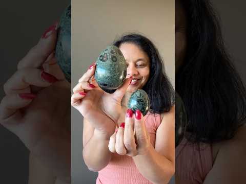 Green Jasper Egg Baby Crocodile Protective Energy video