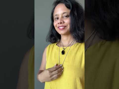 Black Tourmaline Necklace Nugget of Knowledge Stone video