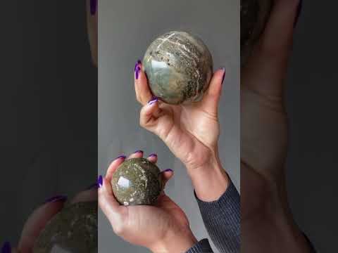 spotted ocean jasper sphere video