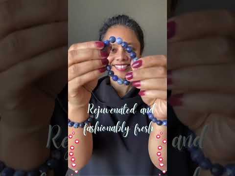 faceted sodalite bracelet video