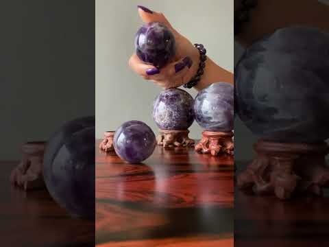 Amethyst Sphere Angel Wing Chevron Purple Crystal Ball video
