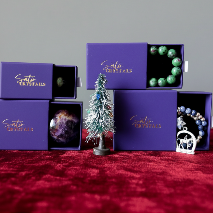 Satin Crystals Purple Gift Box Deluxe