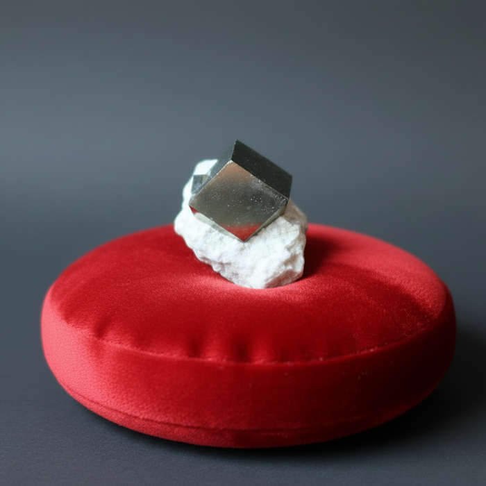 Pyrite Raw Crystal Cube of Prosperity Gold Stone