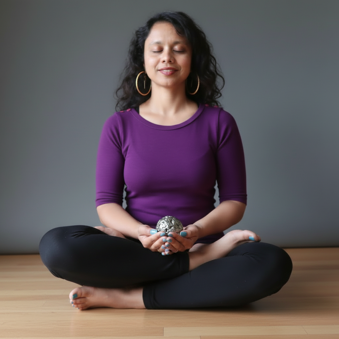 Pyrite Sphere Gold Rush Cluster Crystal Ball