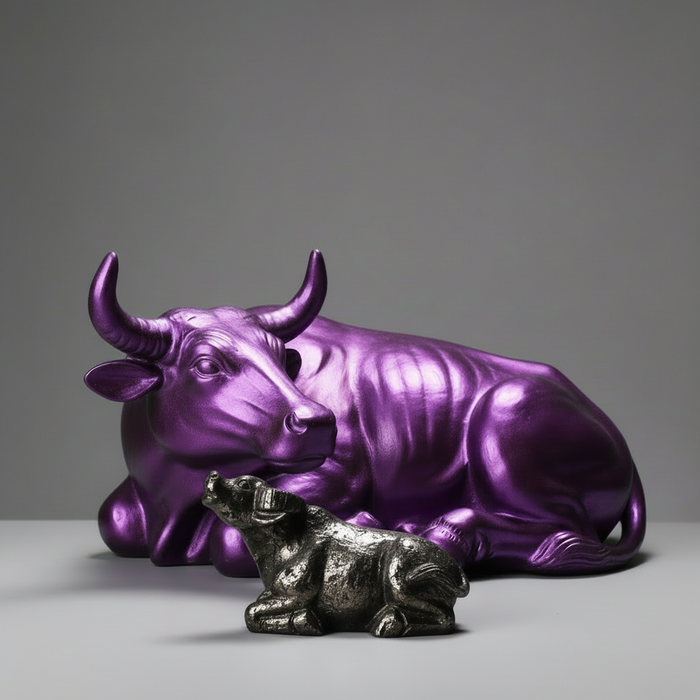 Pyrite Bull Shiny Gold Winner Abundance Animal