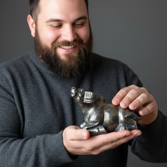 Pyrite Bull Shiny Gold Winner Abundance Animal