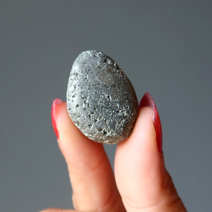 pyrite tumbled stone