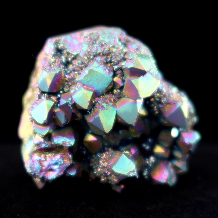 Aura Quartz Cluster Rainbow Titanium Crystal Charger 2.2 inch