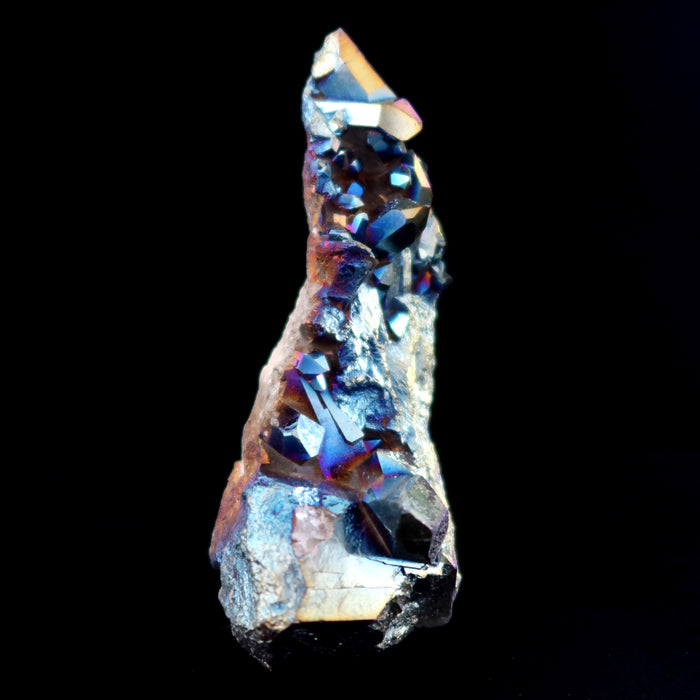 Aura Quartz Cluster Rainbow Titanium Crystal Charger 4.7 inch