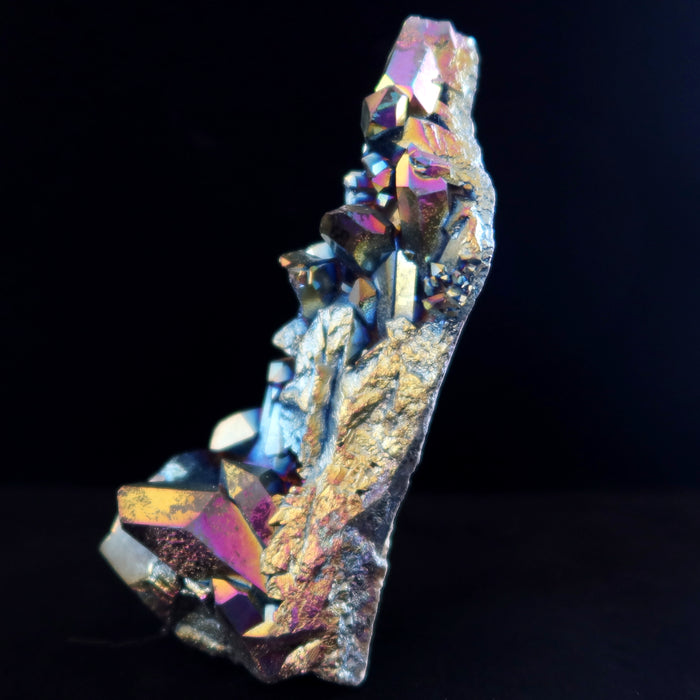 Aura Quartz Cluster Rainbow Titanium Crystal Charger 4.7 inch
